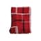 Hello Honey® Red, White & Black Plaid Brushed Flannel Throw with Fringe